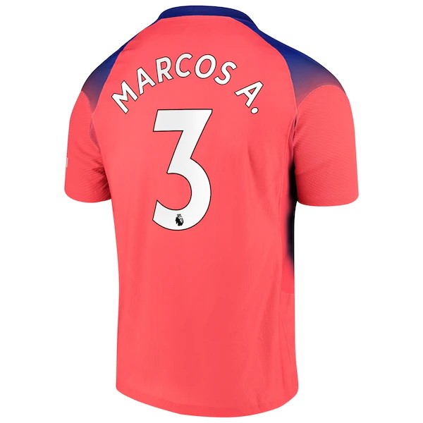 Camiseta Chelsea NO.3 Marcos A. Tercera 2020-2021 Naranja